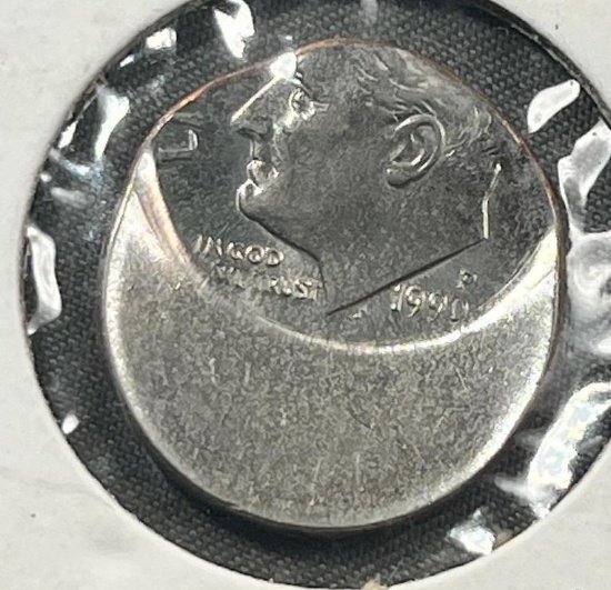 1990-P OFFSTRUCK Roosevelt Dime