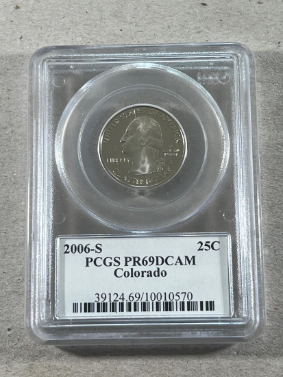 2006-S Washington Colorado Quarter in PCGS PR69DCAM Holder