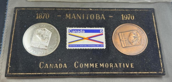 1870-1970 Manitoba set, Canada Commemorative coins
