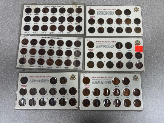 6- Lincoln Memorial Cent sets