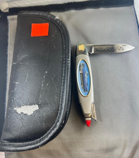 Franklin Mint Knife w/ zipper pouch