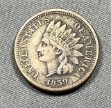 1859 Indianhead Cent, first year issue, FULL LIBERTY