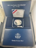 2005 Chief Justice John Marshall Commemorative Silver Dollar, 90% Silver