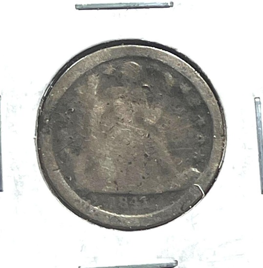 1841 Seated Liberty Dime
