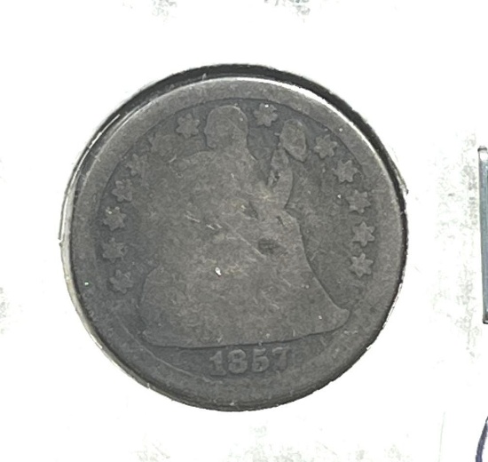 1857 Seated Liberty Dime