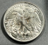 1945 US Walking Liberty Half Dollar, 90% Silver