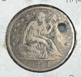 1858-O Seated Liberty Half Dollar