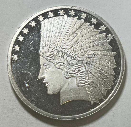 One Troy Ounce .999 Silver Round, SIGMA TESTED
