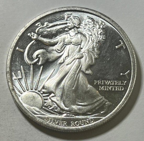One Troy Ounce .999 Silver Round, SIGMA TESTED