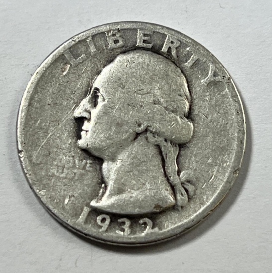 1932 US Washington Quarter, 90% silver