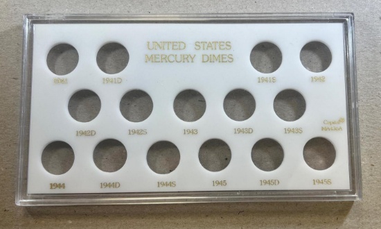 Capitol Plastics 1941-45 Mercury Dime holder