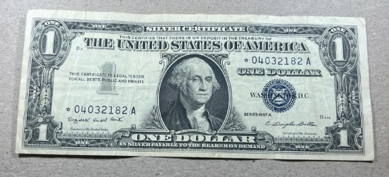 1957A One Dollar Silver Certificate Star Note