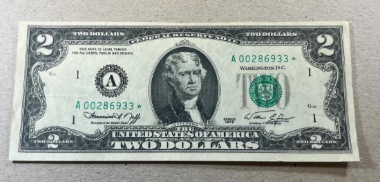 1976 $2.00 Star Banknote