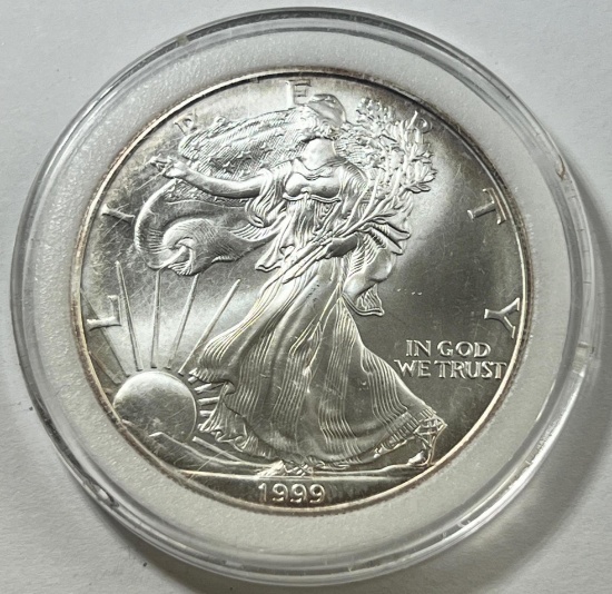 1999 US Silver Eagle .999 fine silver