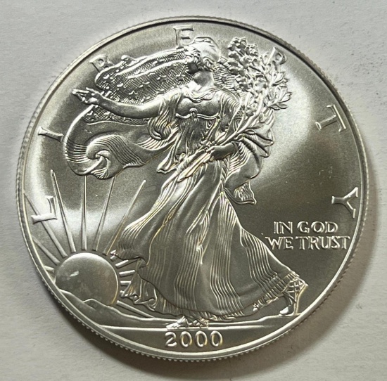 2000 US Silver Eagle .999 fine silver