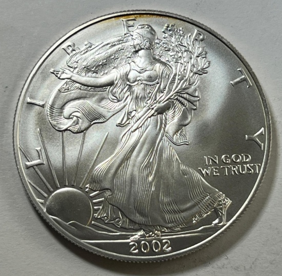 2002 US Silver Eagle .999 fine silver