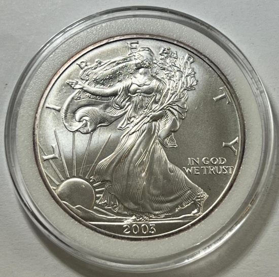 2003 US Silver Eagle .999 fine silver