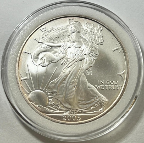 2005 US Silver Eagle .999 fine silver
