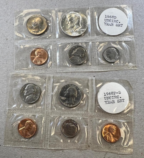 1968 UNC Set w/ 40% silver half dollar