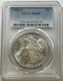 1898-O Morgan Silver Dollar in MS65 PCGS Holder