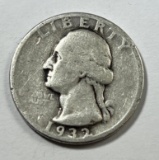 1932 US Washington Quarter, 90% silver