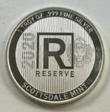 One Troy Ounce .999 Silver Round, SIGMA TESTED, Scottsdale mint