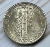 1936-S US Mercury Dime, 90% Silver