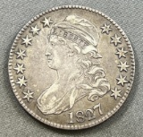 1827 Capped Bust Half Dollar, FULL LIBERTY