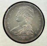 1839 Capped Bust Half Dollar, FULL LIBERTY