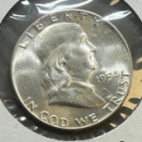1954 Franklin Half Dollar, 90% silver