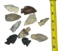 Arrowheads lot of 10 Crawford County Ohio Largest 2 1/8