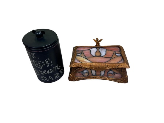 Tinker Bell Box w/ COA and Mickey Mouse Canister
