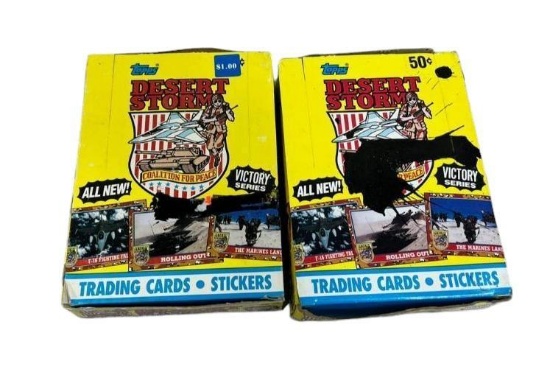 2- Desert Storm Wax Box Victory Series Coalition for Peace