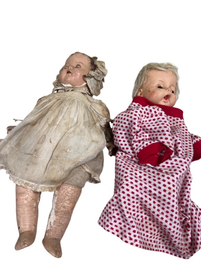 2 Vintage Dolls, Vinyl and one other