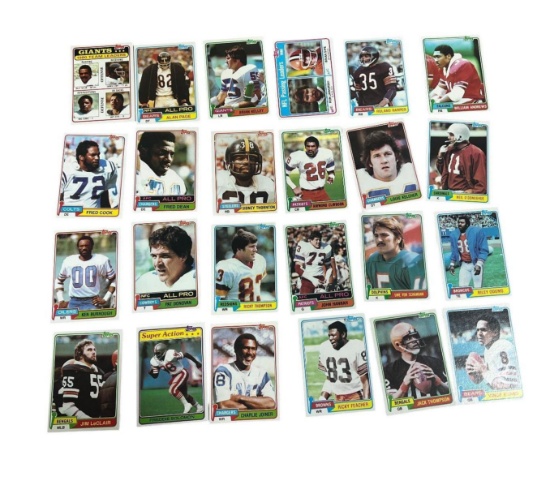 24-1981 Topps Football cards w/ Alan Page and more