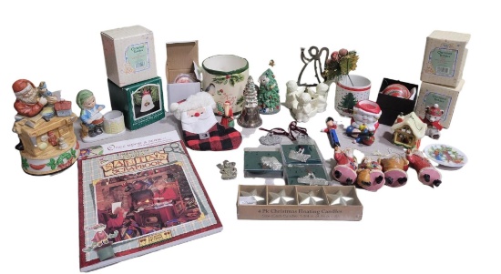 Longaberger ornates, candles and other ornaments