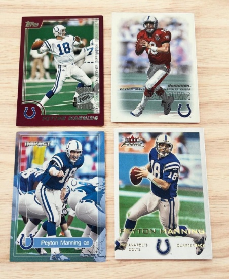 Peyton Manning lot of 4 cards all 2000 issues