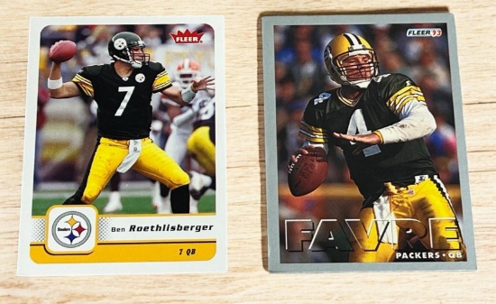 Ben Roethlisberger 2006 Fleer & Brett Farve 1993 Fleer