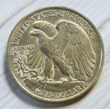 1939 US Walking Liberty Half Dollar, 90% Silver