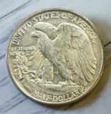 1943 US Walking Liberty Half Dollar, 90% Silver