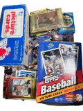 LOCAL PICKUP ONLY- Baseball Cards box w/ vending 88 Topps, opened 93 Topps, Toploaders stars & more