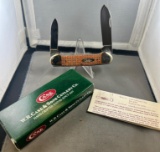 Case XX 2 Blade Canoe Basketweave Pocket Knife, 62131 SS w/ BOX