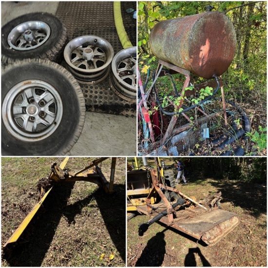 Farm Equipment, Tools, Bicycles and more