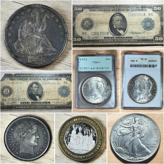 Coins, Currency, Graded, Key Dates and more