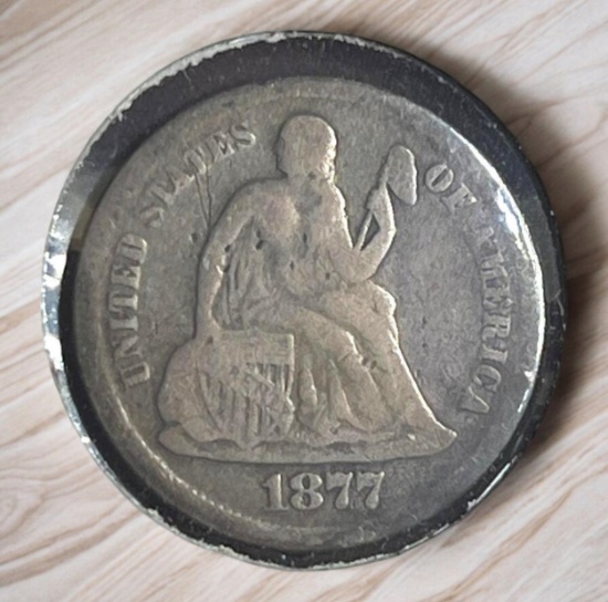 1877 Seated Liberty Dime