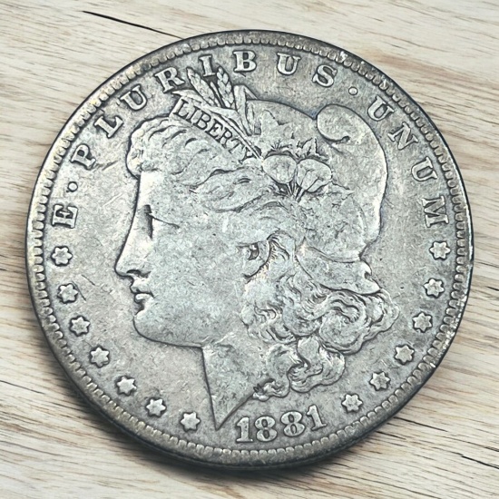 1881 Morgan Silver Dollar, 90% silver