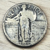 1925 Standing Liberty Quarter, 90% Silver