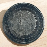 Seated Liberty Half Dollar LOVE token pinback button