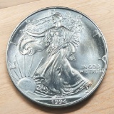 1994 US Silver Eagle Dollar Coin, .999 Fine Silver