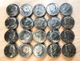 20- 40% Silver Kennedy Half Dollars, sells times the money